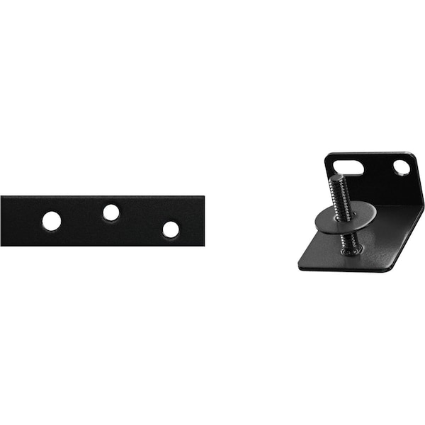 Ekena Millwork Barnfold Bottom Pivot Kit for 1 1/4" and 1 3/8" Doors, Black GB6007MPBL - main